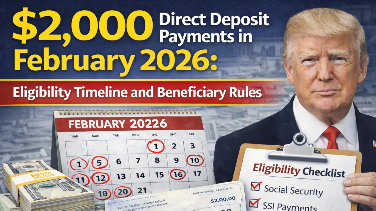 $2000 Direct Deposit February 2026