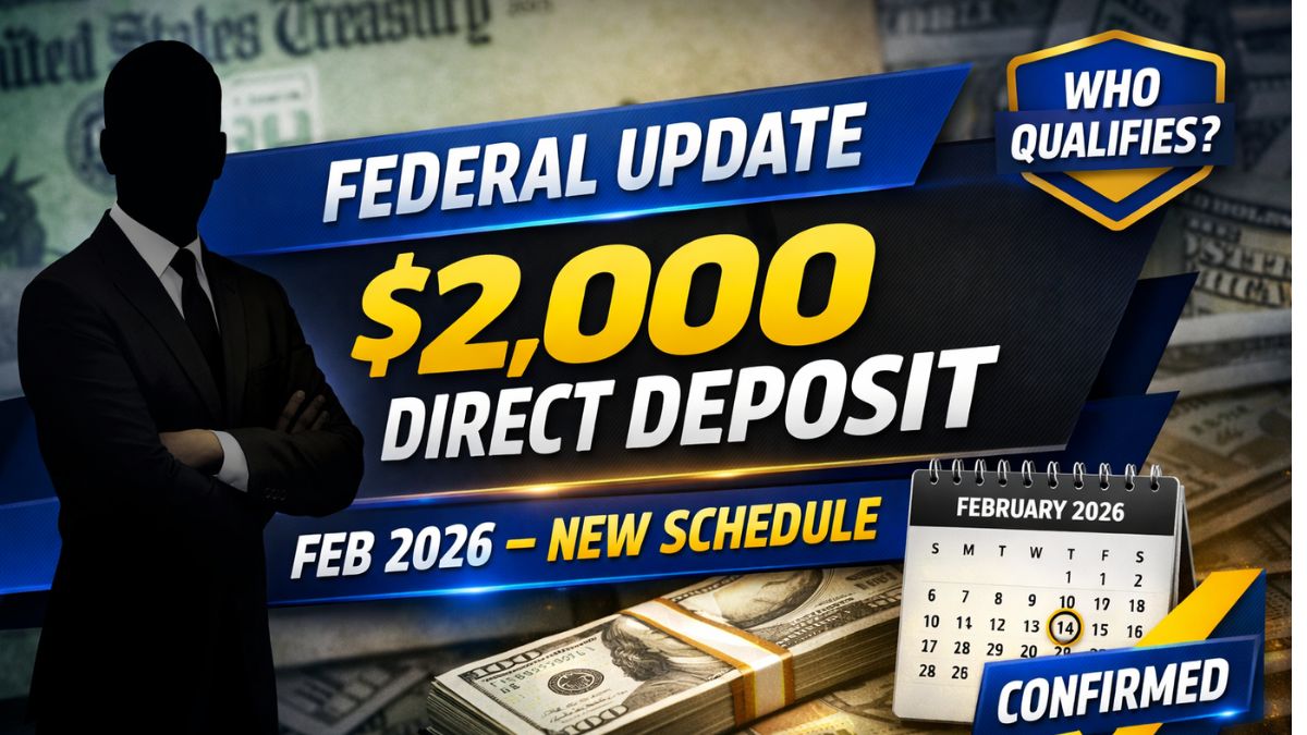 $2,000 Federal Direct Deposits Announced for February 2026