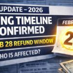 IRS Filing Timeline 2026 Confirmed